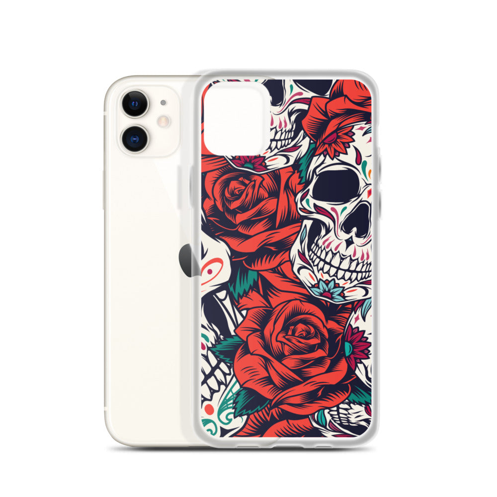 WHITE SKULL iPhone Case
