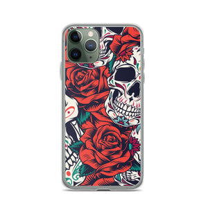 WHITE SKULL iPhone Case