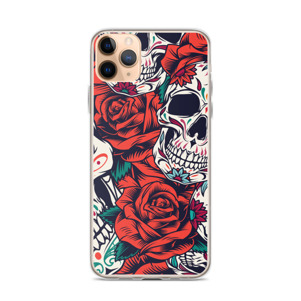 WHITE SKULL iPhone Case