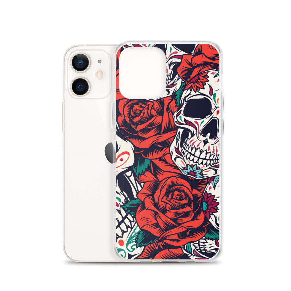 WHITE SKULL iPhone Case