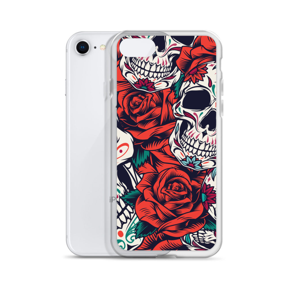 WHITE SKULL iPhone Case