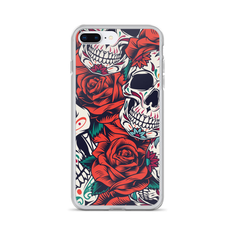 WHITE SKULL iPhone Case