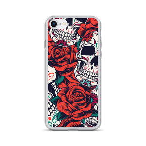 WHITE SKULL iPhone Case