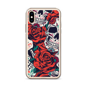 WHITE SKULL iPhone Case