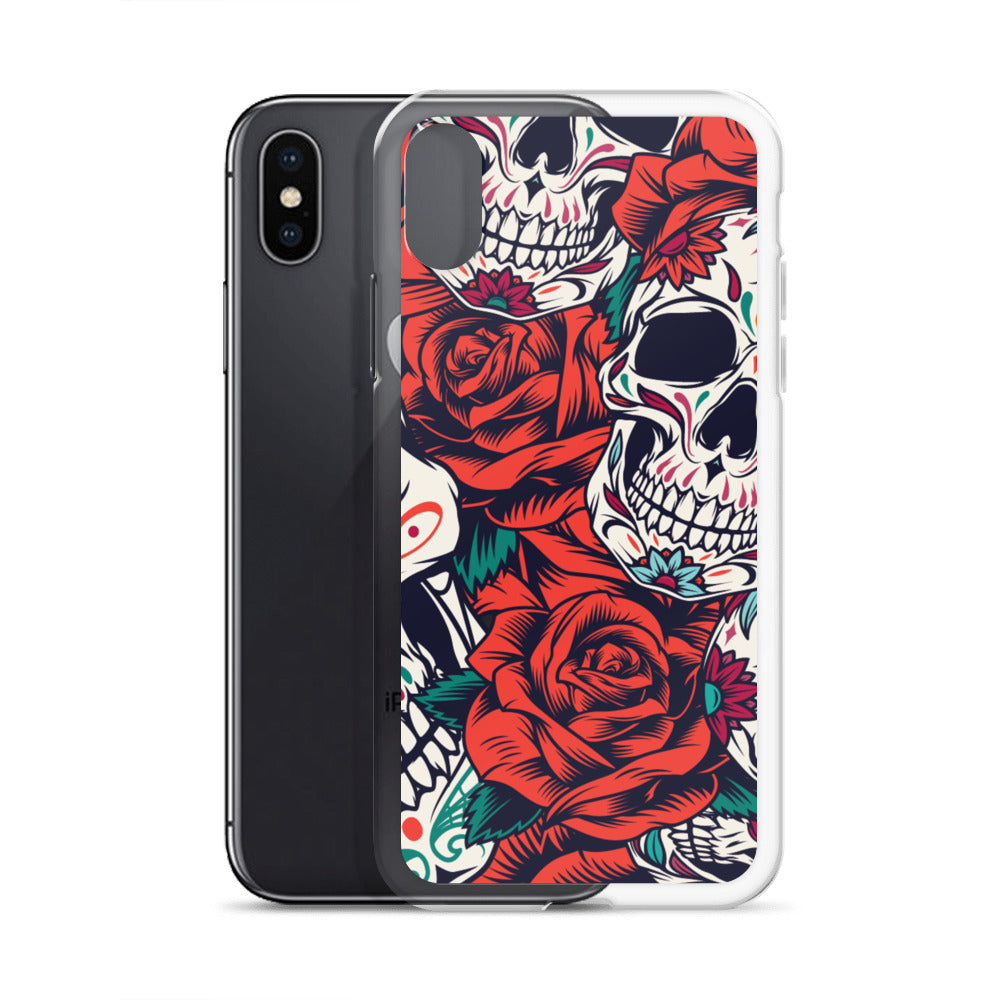 WHITE SKULL iPhone Case