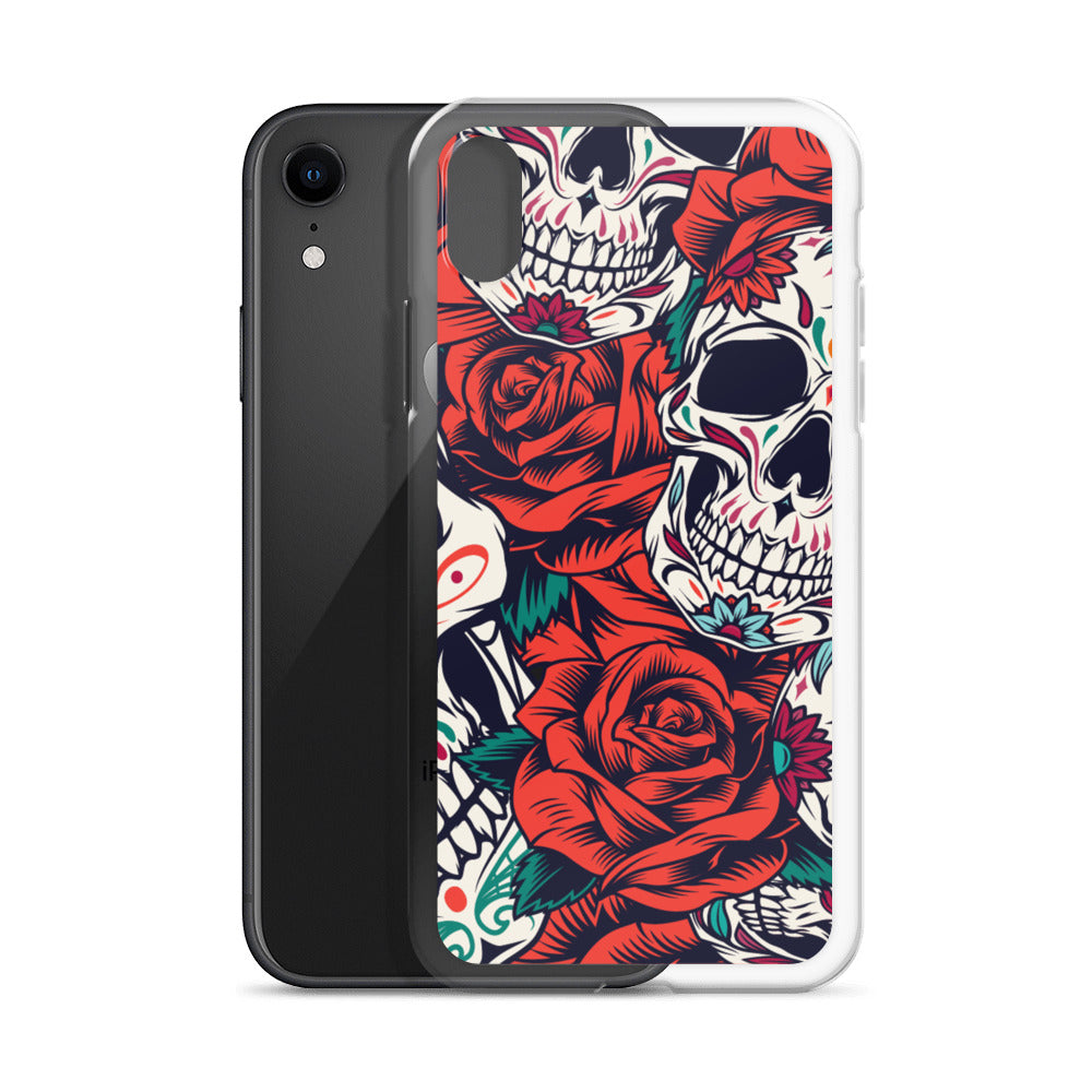 WHITE SKULL iPhone Case