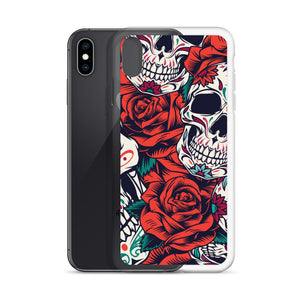 WHITE SKULL iPhone Case