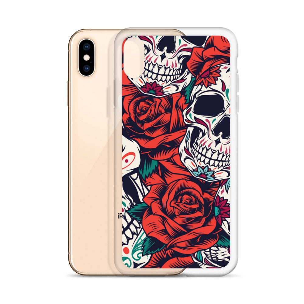 WHITE SKULL iPhone Case