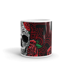 White glossy mug