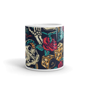 dragon White glossy mug