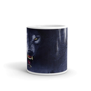 fox White glossy mug