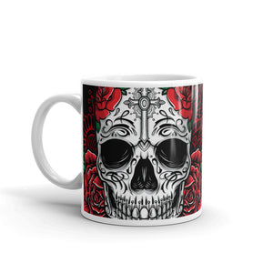 White glossy mug