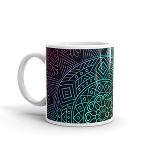 printed design White glossy mug
