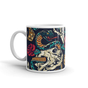 dragon White glossy mug