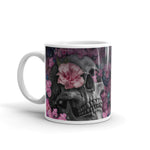 skull White glossy mug