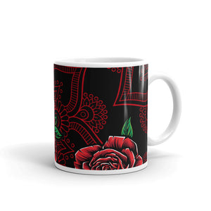 White glossy mug