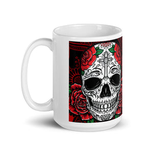 White glossy mug