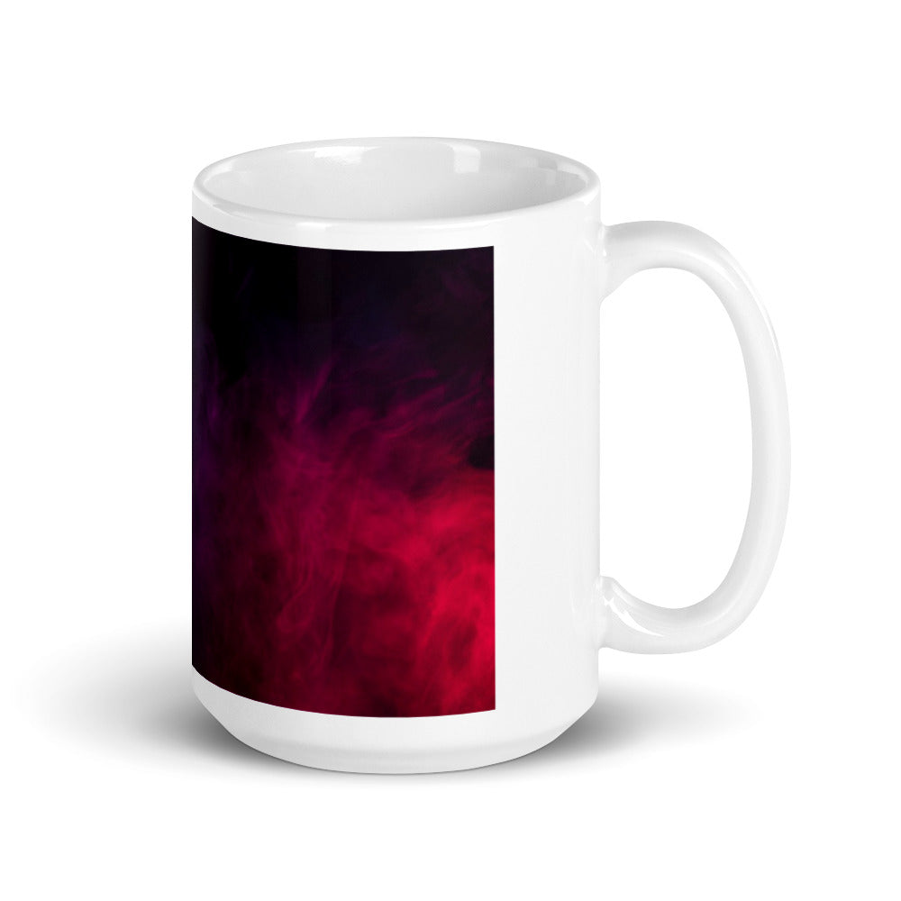 cheetah White glossy mug