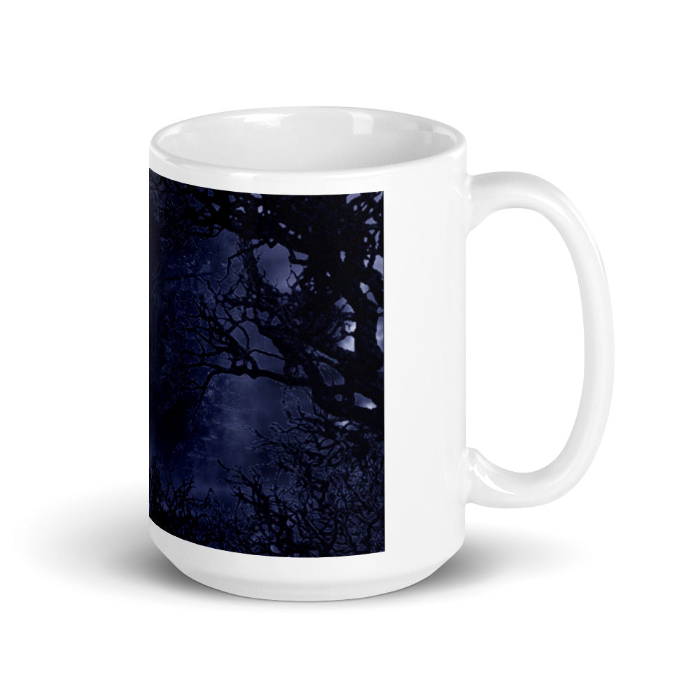 fox White glossy mug